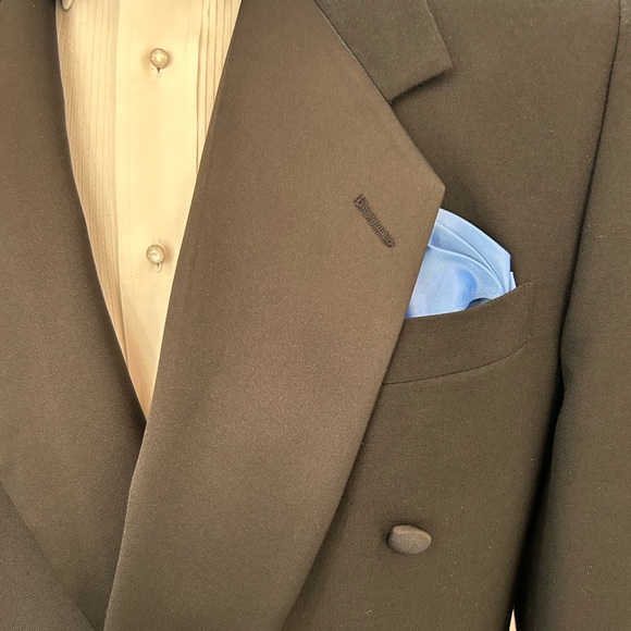 Retro Like New Double Breasted Notch Tuxedo Jacket - Picture 2 of 2